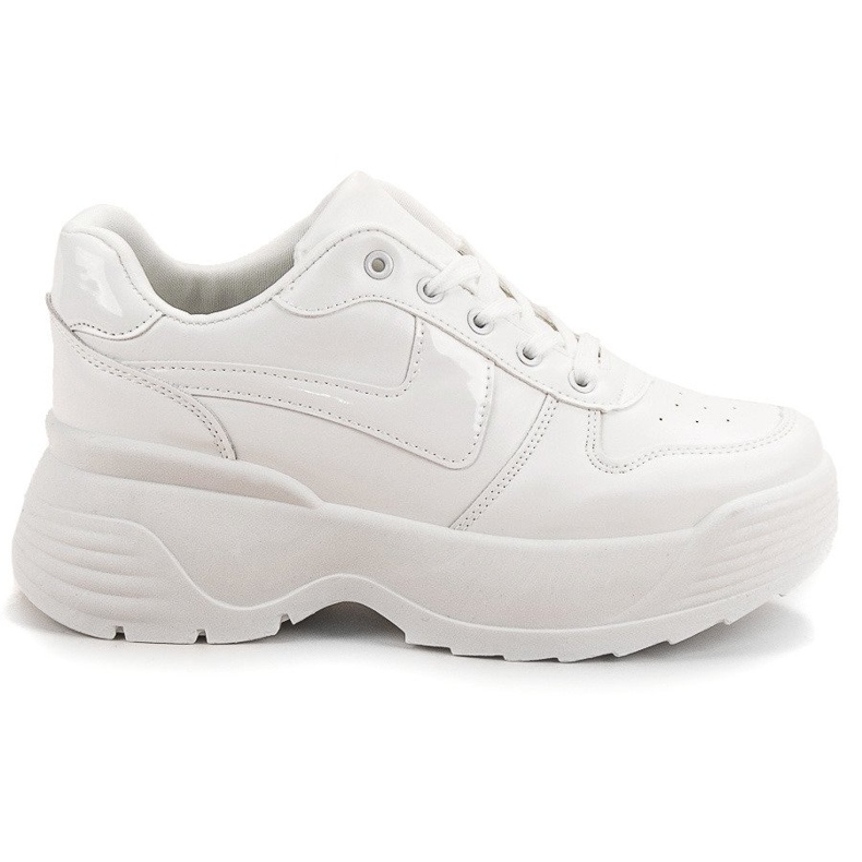 Kylie Sneakersy Na Platformie białe