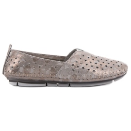 Kylie Skórzane Obuwie Damskie beżowy