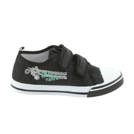 Trampki na rzepy Motocross Atletico 1809 czarne