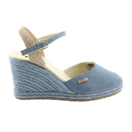 Big Star sandały espadryle 274193 Blue niebieskie