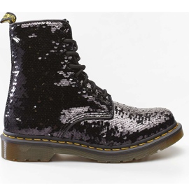 Dr. Martens 1460 Pascal Reversible Sequin Black Silver Sequin czarne