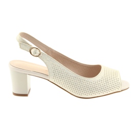 Sandały na słupku Sergio Leone 794 złote złoty