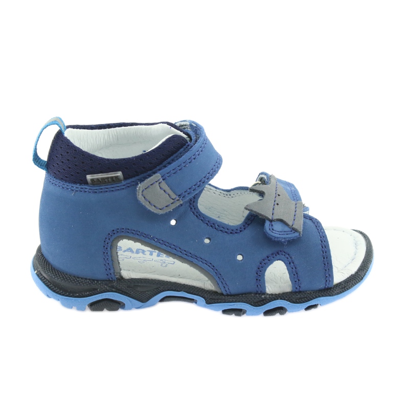 Sandałki chłopięce rzepy Bartek 51489 niebieski niebieskie szare