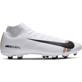 Buty piłkarskie Nike Mercurial Superfly 6 Academy Mg M AJ3541-109 białe wielokolorowe