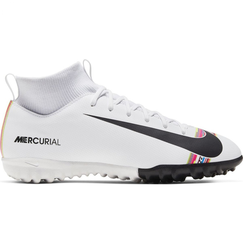Buty piłkarskie Nike Mercurial Superfly X 6 Academy Tf Jr AJ3112-109 wielokolorowe białe