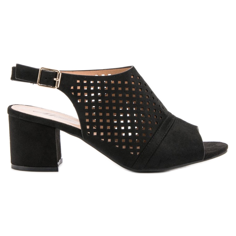 Casualowe Zabudowane Sandały czarne