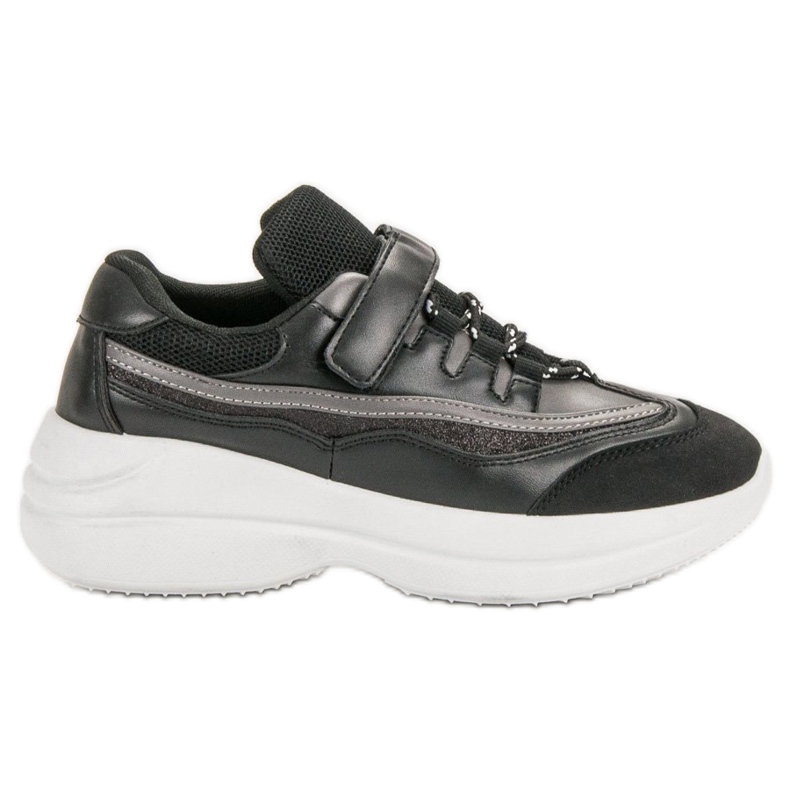 Modne Czarne Sneakersy