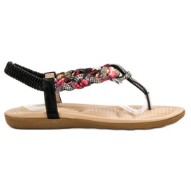 Cm Paris Modne Sandały Japonki czarne