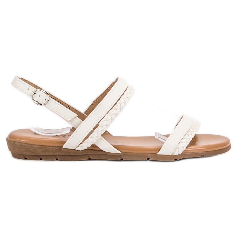 Cm Paris Casualowe Sandały białe