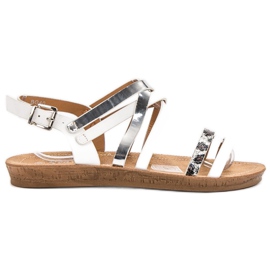 Seastar Modne Białe Sandałki