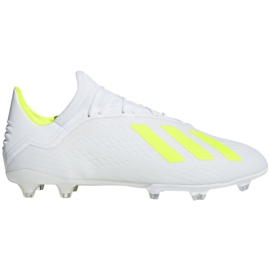 Buty piłkarskie adidas X 18.2 Fg M BB9364 białe białe