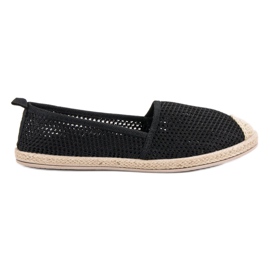 Seastar Czarne Tekstylne Espadryle