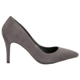 Small Swan Szare Szpilki