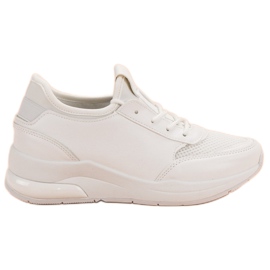 Ideal Shoes Damskie Buty Sportowe białe