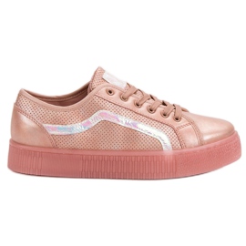 SHELOVET Casualowe Obuwie Damskie różowe