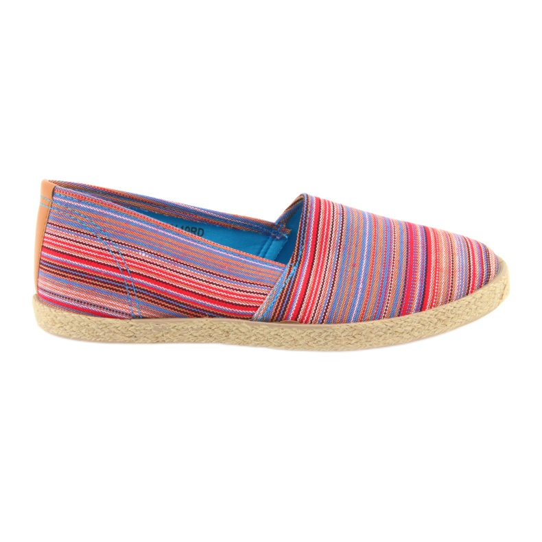 Espadryle McKey 821 brązowe czerwone niebieskie różowe