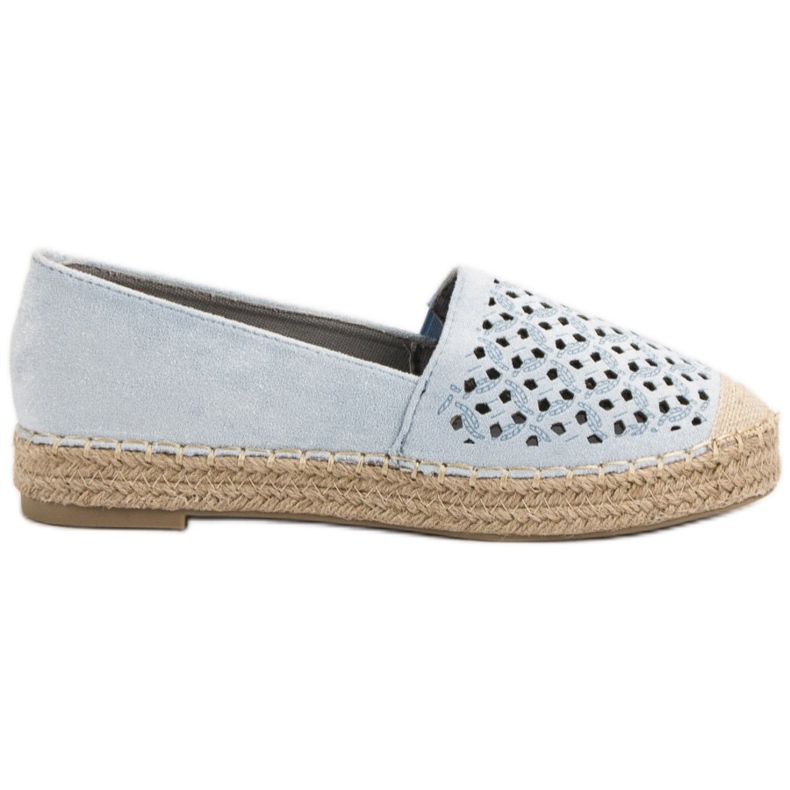 Zamszowe Espadryle VICES niebieskie