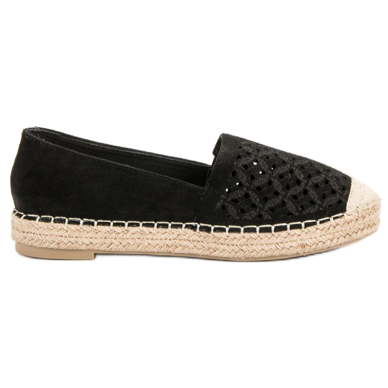 Zamszowe Espadryle VICES czarne