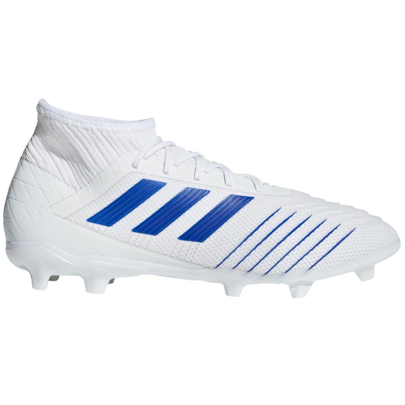 Buty piłkarskie adidas Predator 19.2 Fg M D97941 białe wielokolorowe