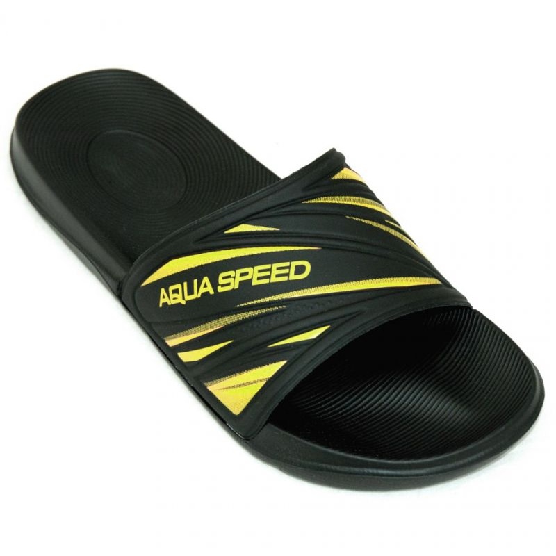 Klapki Aqua-Speed Idaho M kol.18 czarne żółte
