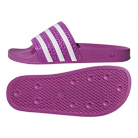 Klapki adidas Originals Adilette W CG6539 białe fioletowe