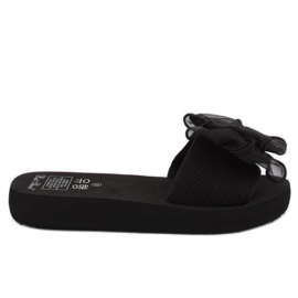 Klapki na piankowej podeszwie czarne FX-2A081 Black