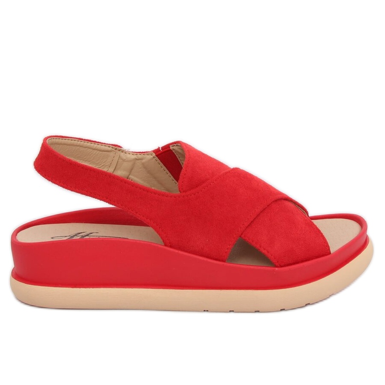 Sandały damskie czerwone G-202 Red