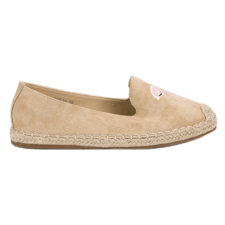Espadryle Z Flamingiem VICES brązowe