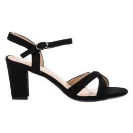 Annalisa Czarne Sandałki