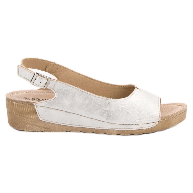 Goodin Sandałki Z Brokatem szare