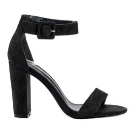 Goodin Sandałki Na Słupku czarne