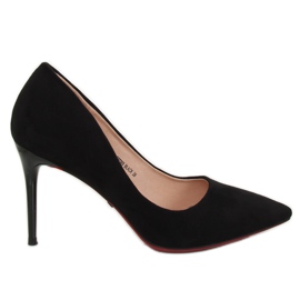 Czółenka na szpilce czarne E22369 Black