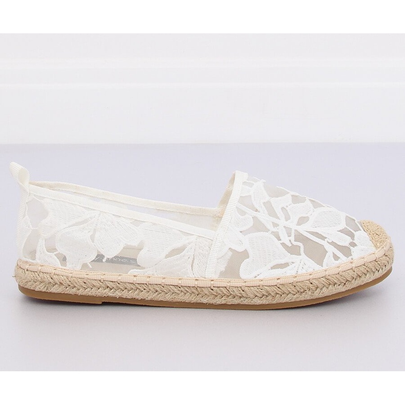 Espadryle ażurowe białe 68-130 White II-GAT