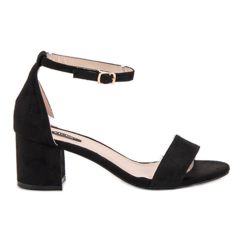 Zamszowe Sandałki VICES czarne