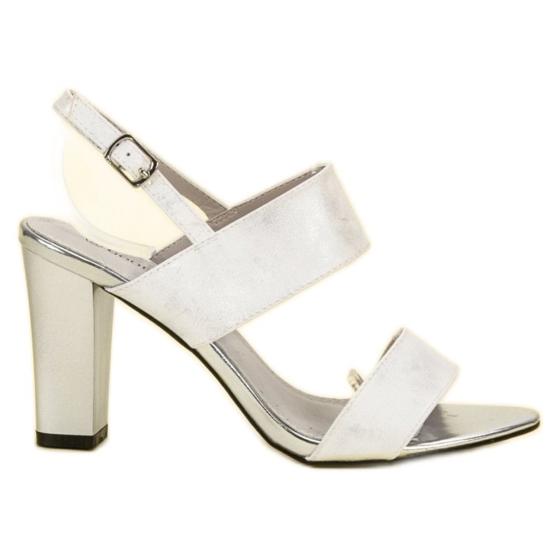 Goodin Sandałki Na Słupku białe