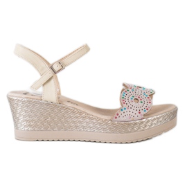 Kylie Casualowe Sandałki beżowy