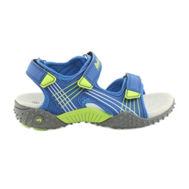 Sandałki chłopięce American Club HL16 blue/lime niebieskie zielone