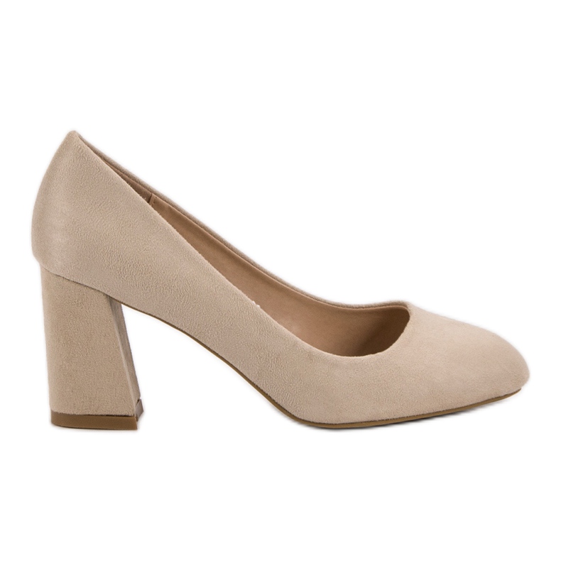 Super Mode Czółenka Na Słupku wielokolorowe czerwone