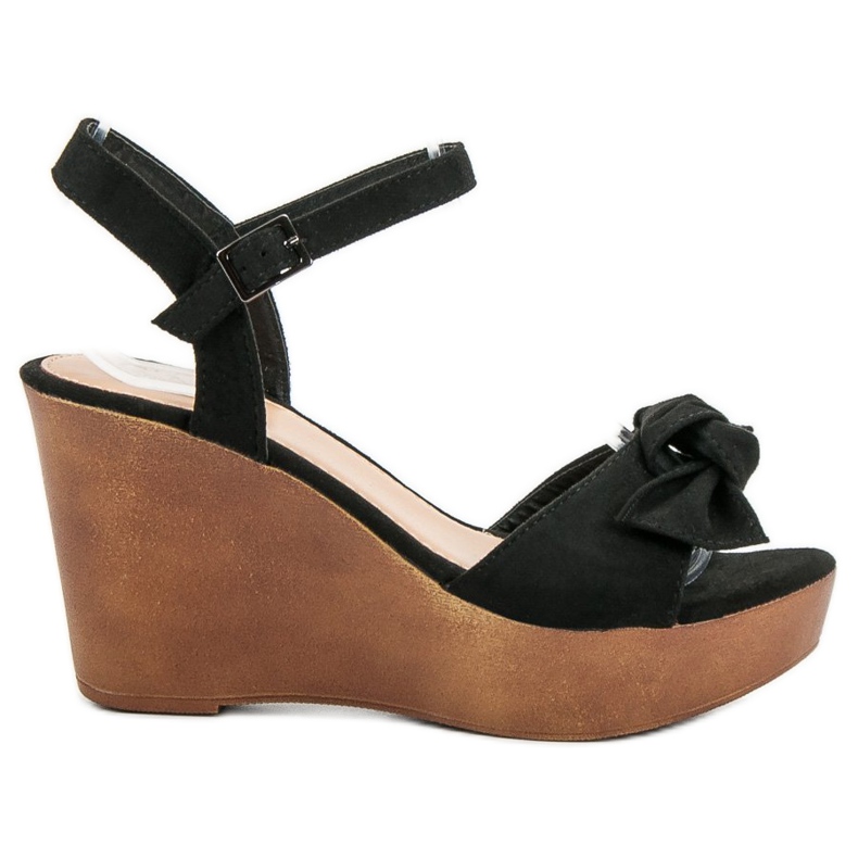 Cm Paris Sandałki Z Kokardką czarne