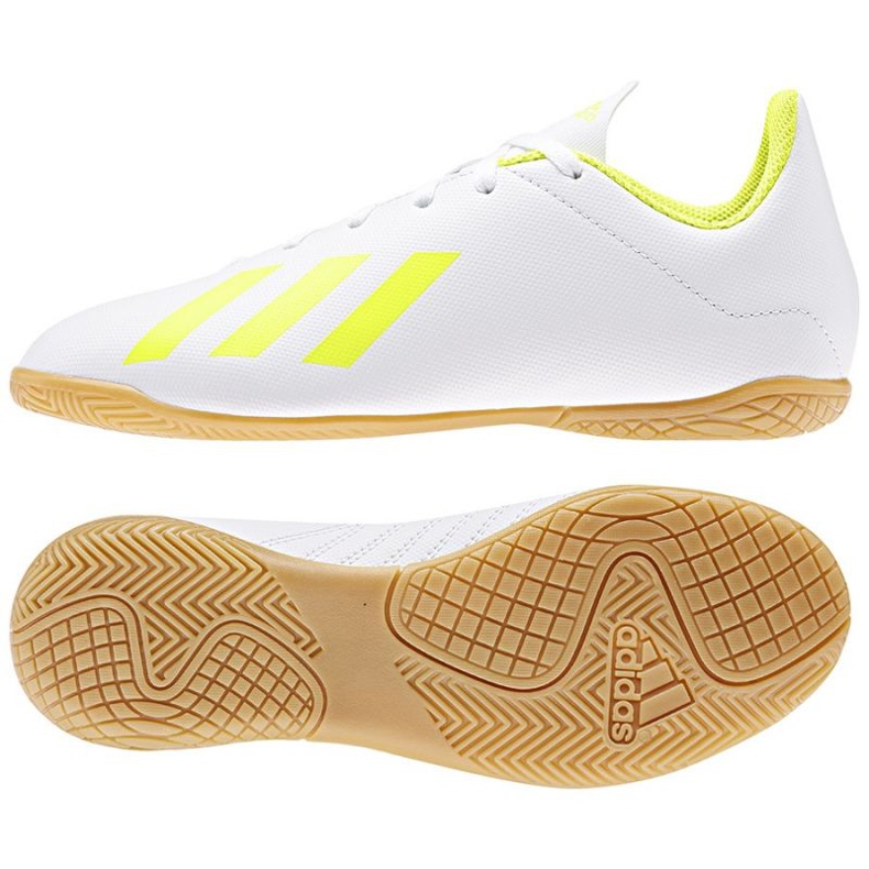 Buty halowe adidas X 18.4 In Jr BB9411 wielokolorowe białe