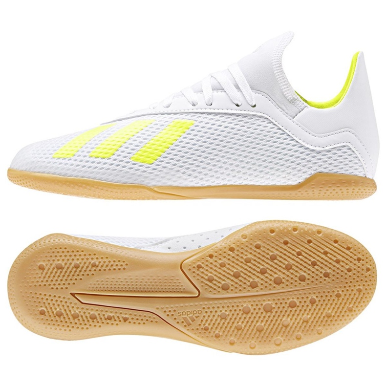 Buty halowe adidas X 18.3 In Jr BB9397 wielokolorowe białe