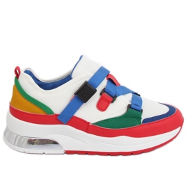 Buty sportowe kolorowe 8801 Blue białe wielokolorowe