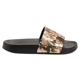 SHELOVET Klapki Moro żółte