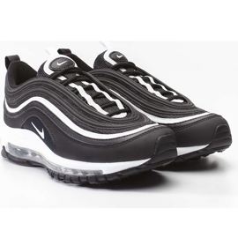Nike Air Max 97 Gs 009 Black White Metallic Silver szare wielokolorowe