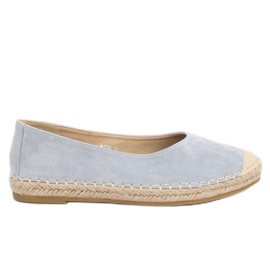 Espadryle baleriny niebieskie N-2980 L.BLUE
