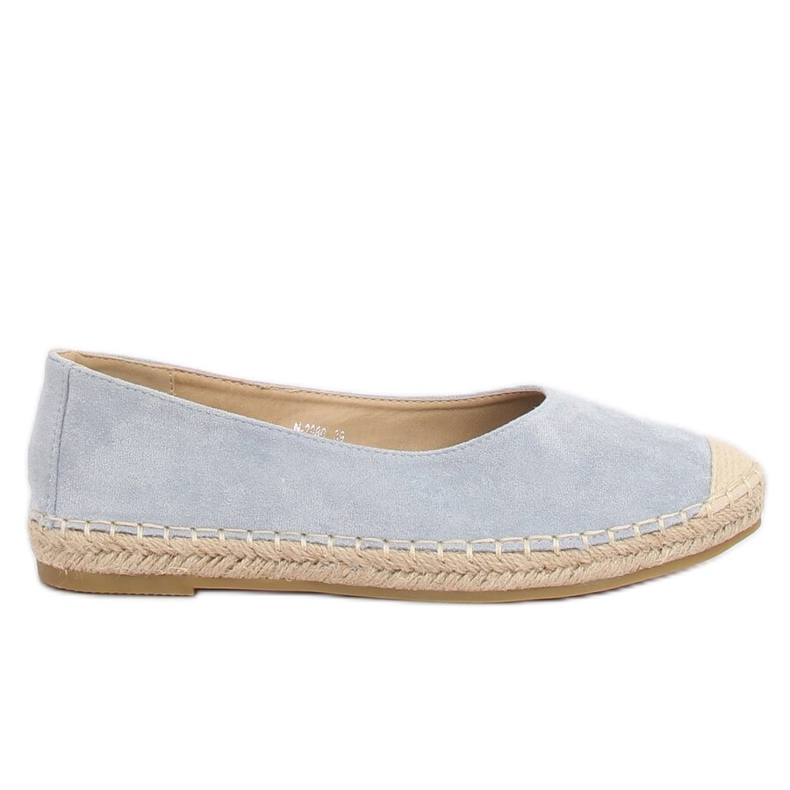 Espadryle baleriny niebieskie N-2980 L.BLUE