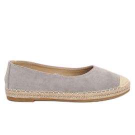 Espadryle baleriny szare N-2980 Grey