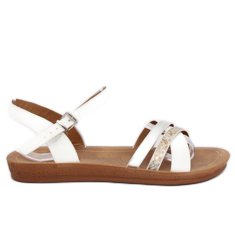 Sandałki damskie białe TS-9 White
