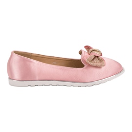 SHELOVET Satynowe Lordsy różowe