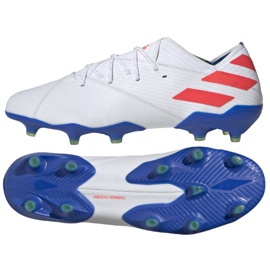 Buty piłkarskie adidas Nemeziz Messi 19.1 Fg M F34402 białe białe